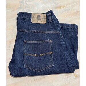 Y2k Joker Jean Shorts Size 34 Dark Blue Denim Baggy 90s Hip Hop Skateboard Jorts